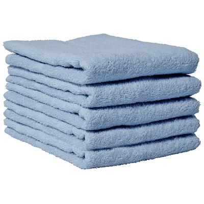Hiorie (Hiorie) Japanese-made Face Towels, Daily Towels, Set of 5, Blue, Senshu Towel