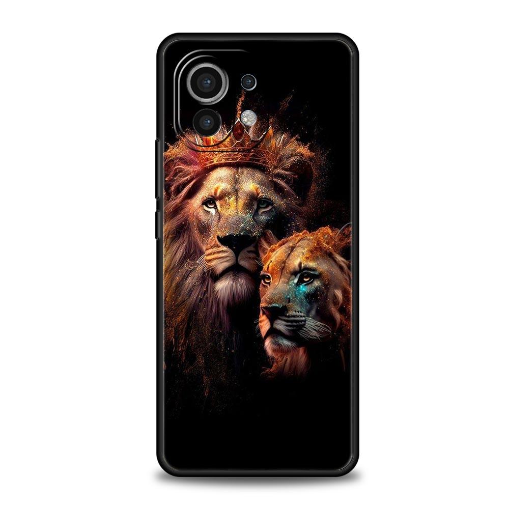 

Animal The Lion Phone Case For Xiaomi Mi 15 14 Pro 13 12 11 Lite 5G 10T 11T 12T 13T 14T Poco X6 X5 X4 X3 NFC F3 F4 GT Cover Poco X5 Pro