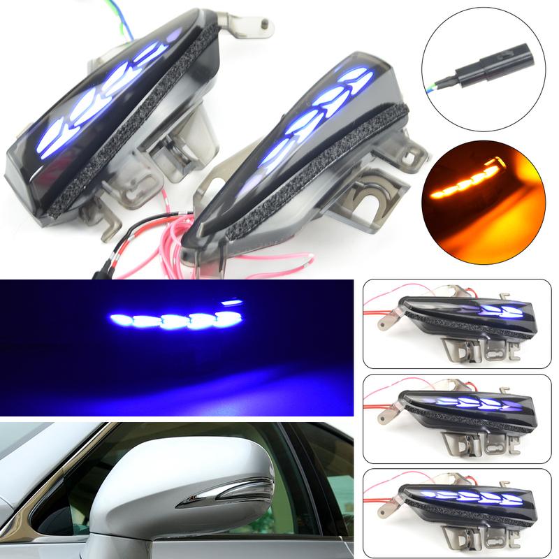 2pcs Dynamic Turn Signal LED Light Side Mirror Indicator For Lexus CT 200h ES 250 300h 350 IS 200t 250 300 350 LS 460