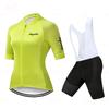 Summer Short-sleeve Cycling Suit Set Quick-dry Breathable Cycling Sweatshirt Cycling Gear Women's Slim-fit Cycling Suit