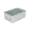 Dulton D.M.S. "Garage" 6L Galvanized Parts Storage Box with a Tough, Hard-Looking Design, 120mm High, 200mm Wide, 315mm Deep, 117-327GV