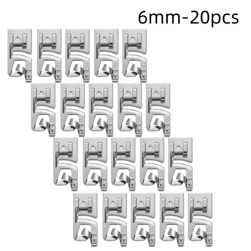 3/6mm Haushaltsnähmaschine Zubehör Nähfuß Füße Kit Set Saumfuß Ersatzteile Für Nähmaschine Zubehör