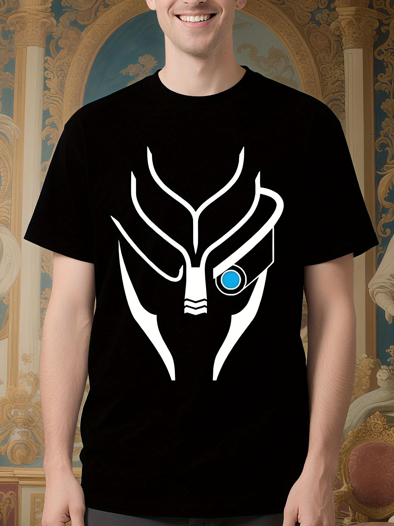 Mass Effect Garrus Vakarian Graphic Tshirt - Black with W... M