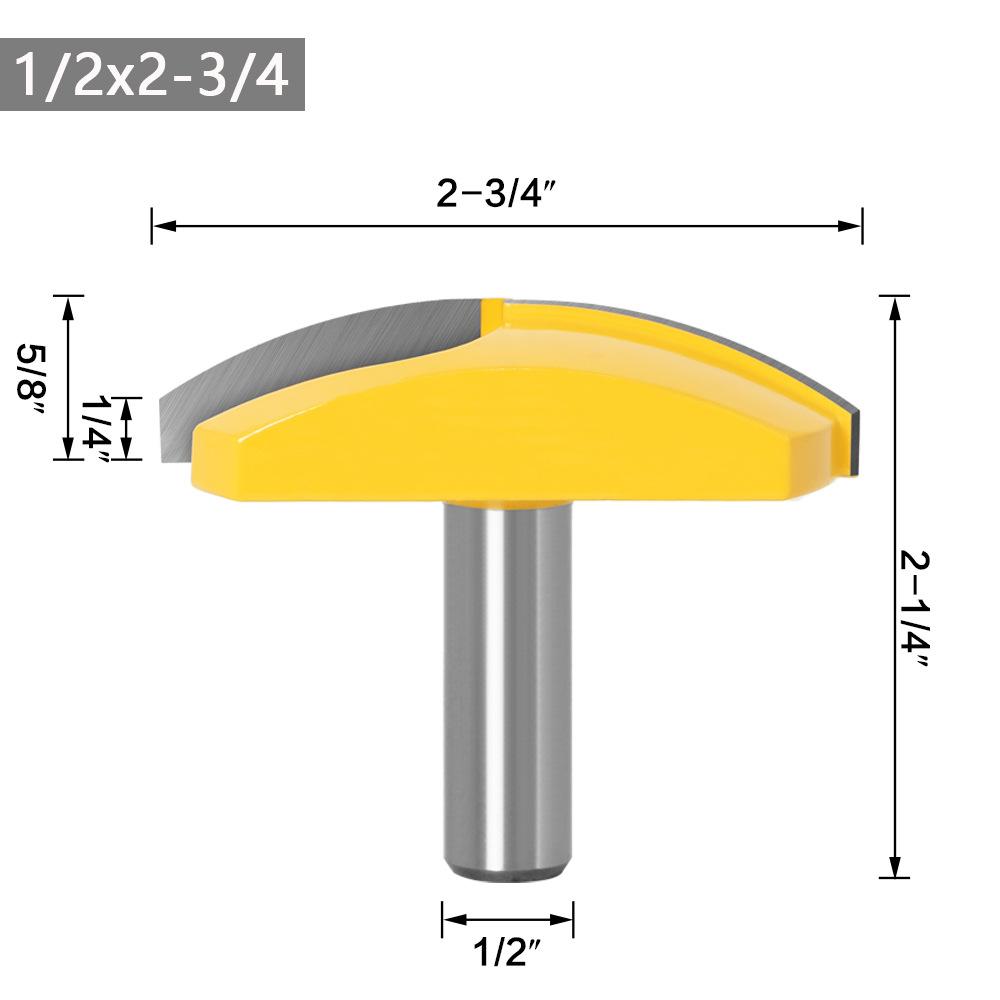 1/2 Griff dünnes rundbodiges Messer Bauchplattenmesser Schüsselmesser Graviermaschine Holzbearbeitungsfräser Holzbearbeitungsgraviermesser