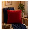 Coussin décoratif - EDEN - 40 x 40 cm - Terracotta (rouge) - Polyester - Uni