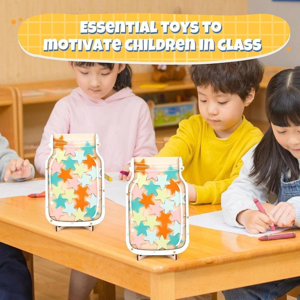 Wooden Positive Behavior Rewards Jar Heart Classroom Reward Jar With Tokens  Engagement