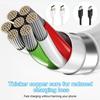 1m/2m Double End Type C Data Line 3A Quick Charging Power Cable Wire Supports Stable Data Transfer for Tablets Phones