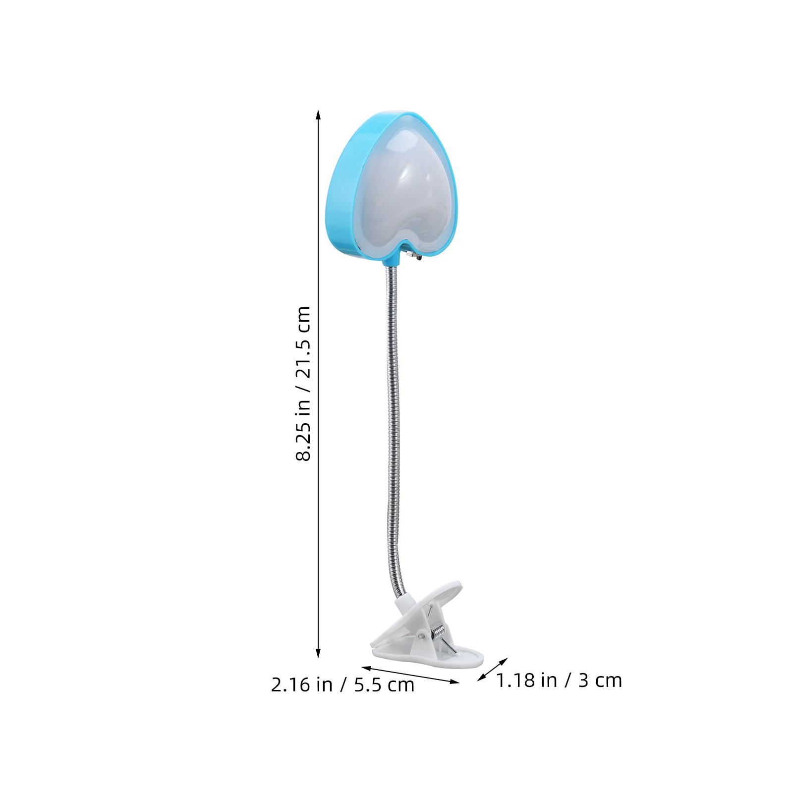 

Blue USB LED Desk Lamp Eye Protection Clip Light Adjustable Clamp Lamp for Reading Bedside Bookshelf синій