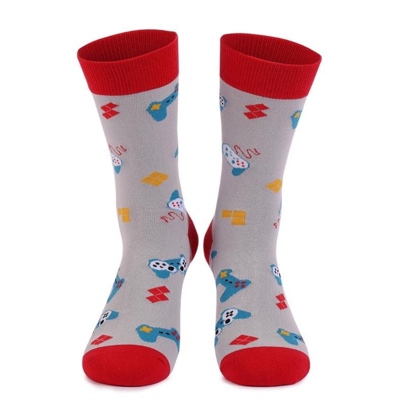1 Pair Novelty Pattern Warm Stockings Autumn Winter Cozy Crew Socks Warm Socks Cotton Middle Tube Socks Men Women Gifts