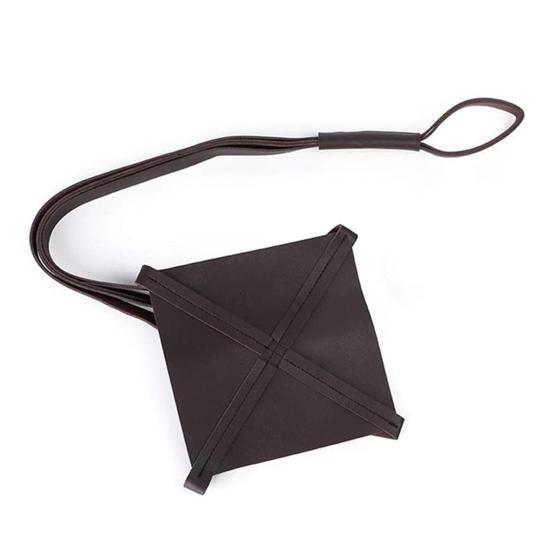 Hanging Basin Multifunctional Adjustable Faux Leather Space-Saving Plant Hanging Basket for Balcony