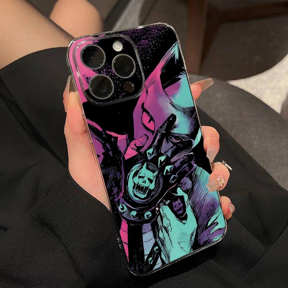 JoJo Adventure Killer Queen Phone Case For IPhone 15 Pro Max 16 Pro Max 14 13 11 12 Mini Xs X Xr 7 8 Plus Se Transparent Cover