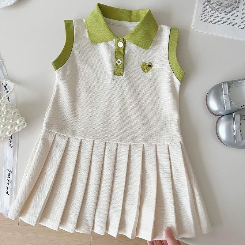 

Children Dress Spring Summer Turn Down Collar Kids Clothes Fashion Toddler Baby Girls Clothing Summer Dress Girl Clothes 140cm