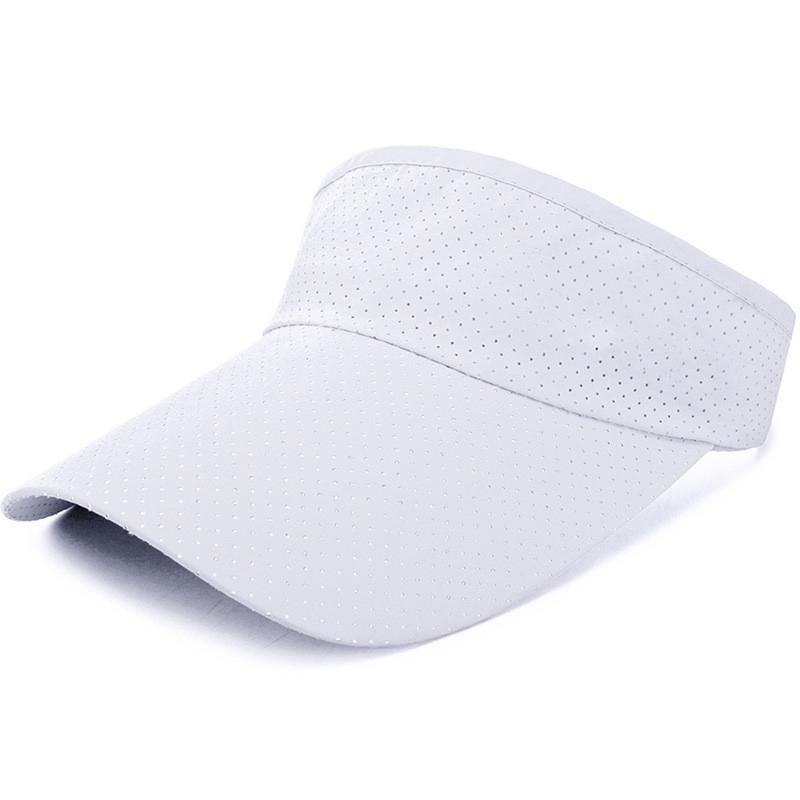 Summer Breathable Air Sun Hats Men Women Adjustable Visor Uv Protection Top Empty Solid Sports Tennis Running Sunscreen Cap Hat
