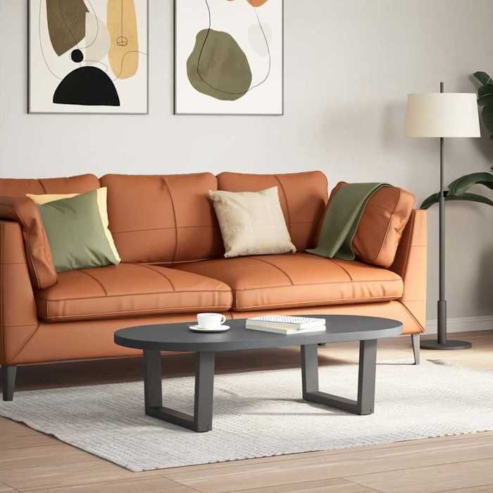 VidaXL Pieds de table basse en forme de V, 2 pièces, anthracite, 50 x (30-31,3) cm, acier 4012610