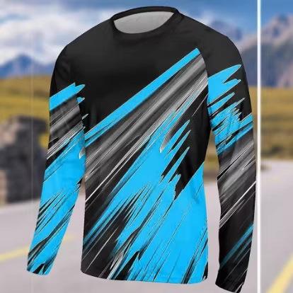 Fashion Men's Long Sleeve T-Shirt Outdoor Men's Running Top Fitness Top Quick-Drying Men's Clothing