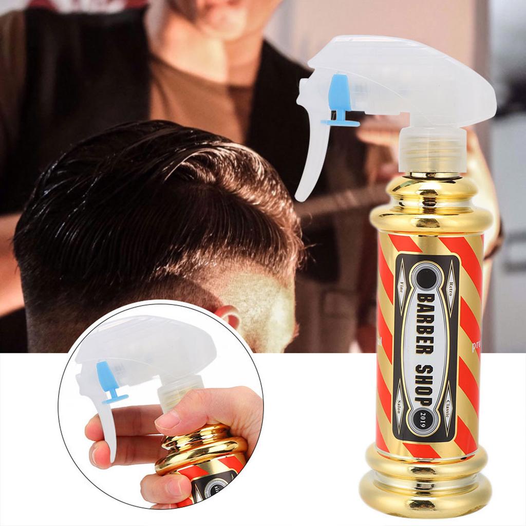 Hairdressing Spray Bottle Salon Barber Shop Hair Styling Water Spray Kettle 150mlGold