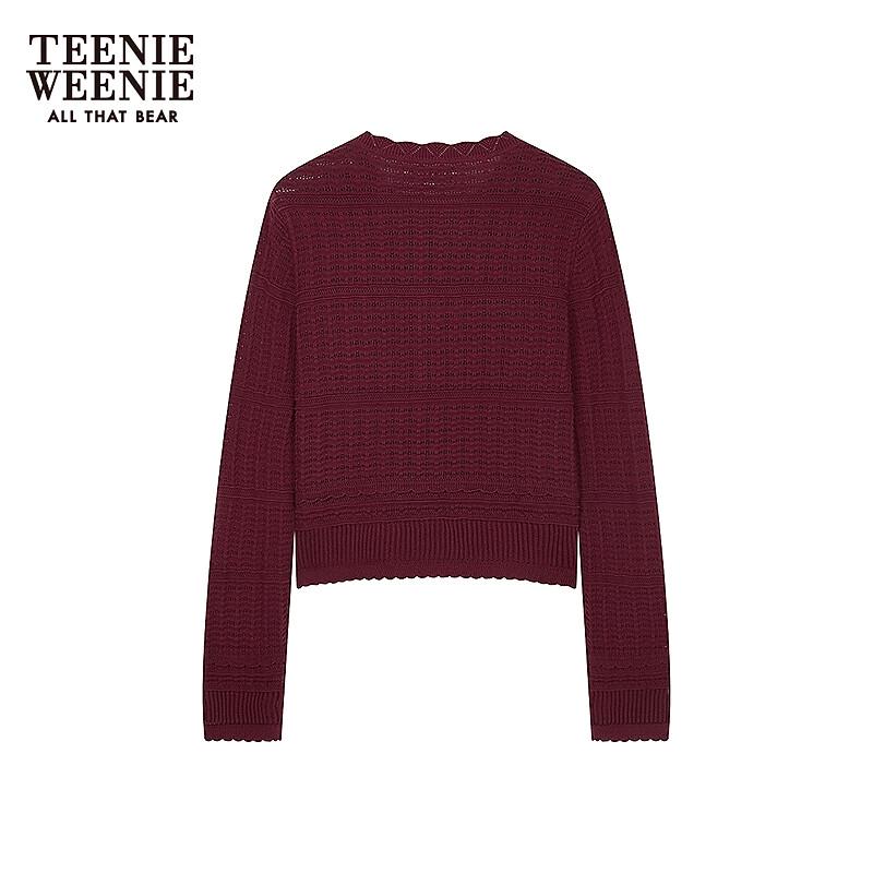 Teenie Weenie Women's Bear Letter Knit Cardigan