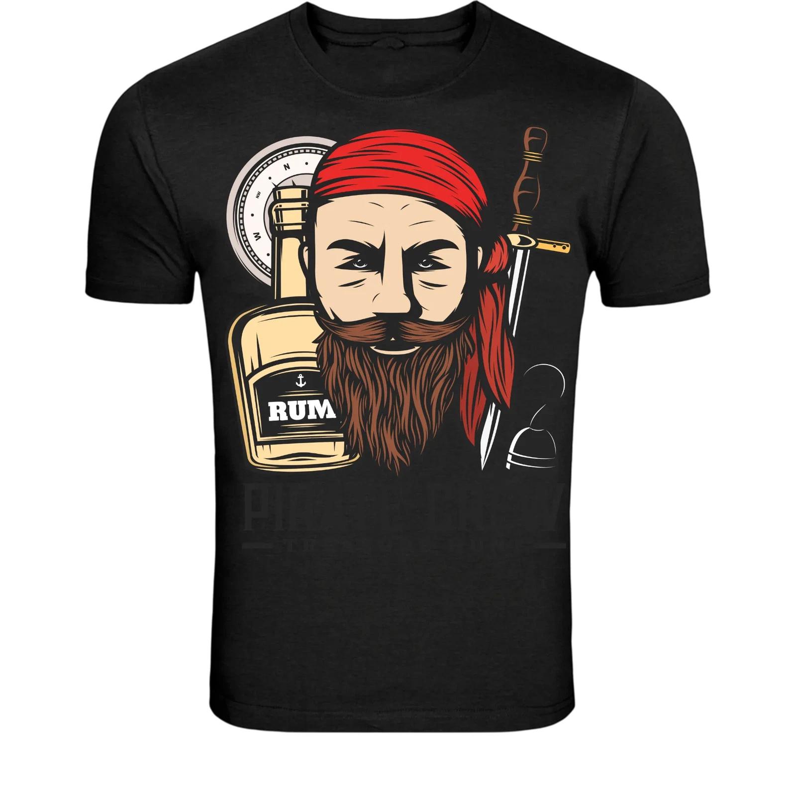 Pirate Rum Captain T-Shirt - Vintage Buccaneer Graphic Tee XXXXL