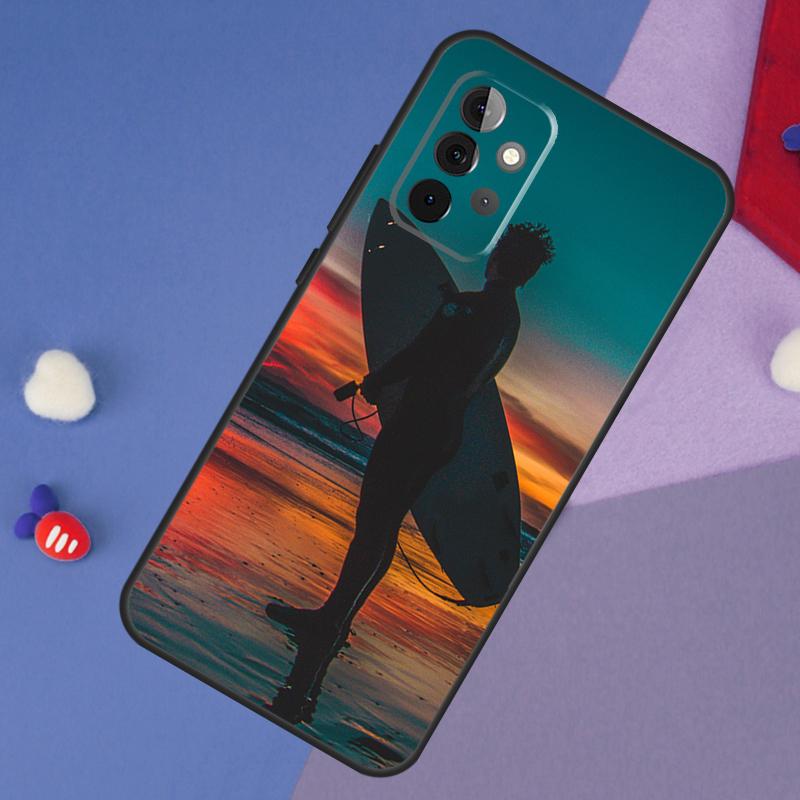 Surfer Surf Hang Loose Shak Case For Samsung Galaxy A13 A16 A26 A36 A56 A06 A55 A35 A15 A54 A34 A14 A53 A12 A22 A32 A52