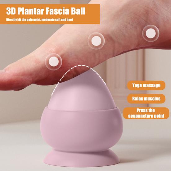 2 szt./zestaw Silikonowy Zestaw Piłek do Masażu Stopy/Dłoni/Pleców/Talia Fitness Rozluźnienie Mięśni Piłka do Masażu Adsorpcyjna Plantarny