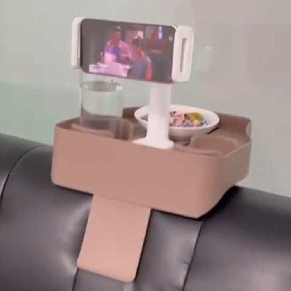 

Space Saving Phone Holder Multifunctional Cup Holder New Drink Tray 1