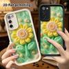 Phone Case: 2D Flat Design Suitable for Samsung Galaxy A34 A35 M05 M06 S20 S22 S21 FE Plus 5G Protective Case, Clay Sunflower, Perfect Christmas and H