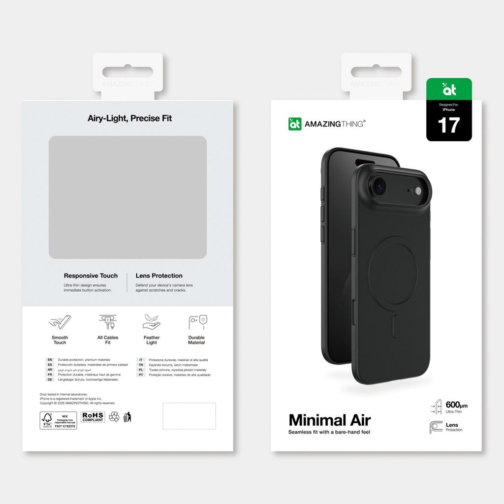Etui Case Na iPhone 17 Air Minimal Air MagSafe - Czarne