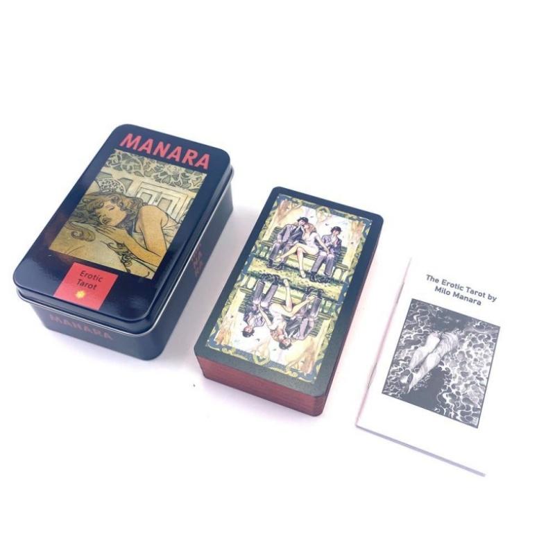 78Pcs Longest Dream Tarot Card Set Divination Tool With Detailed Guidebook Colorful Frame Fortune Telling Cards