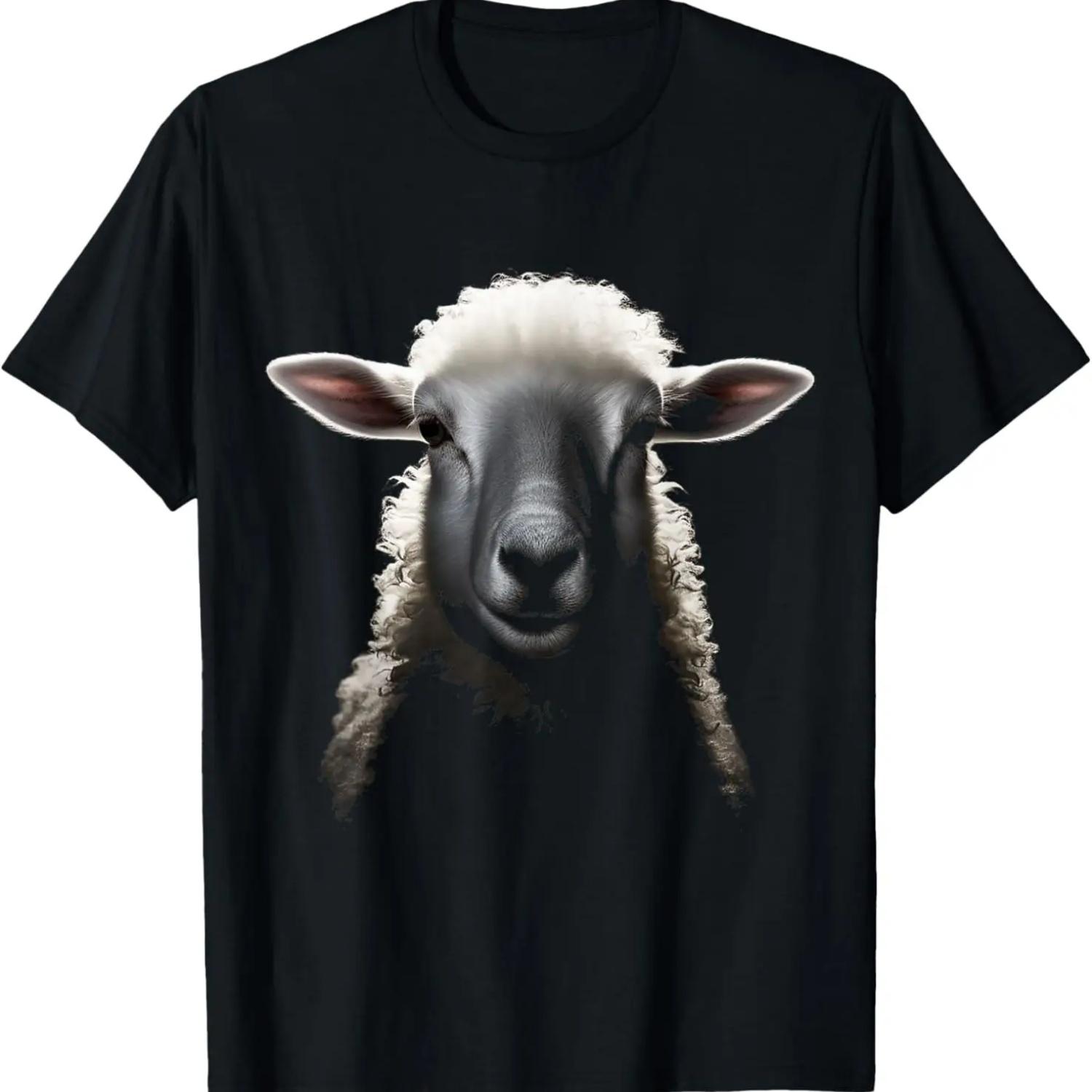 Sheep Drawing Animal Illustration Art Sheep T-Shirt S чёрный