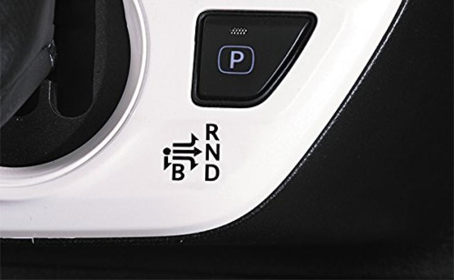 LANBO Shift Knob for Prius 50 Customizable Black Leather with Piano Black Replacement (ZVW50/ZVW55), Parts, Dress-Up, Finish, 6mm, Part, LSK06R-1