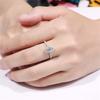 Fashion copper Color Rhinestone Crystal Rings For Women Full Crystal Zircon Statement Rings Wedding Engagement Jewelry Gifts