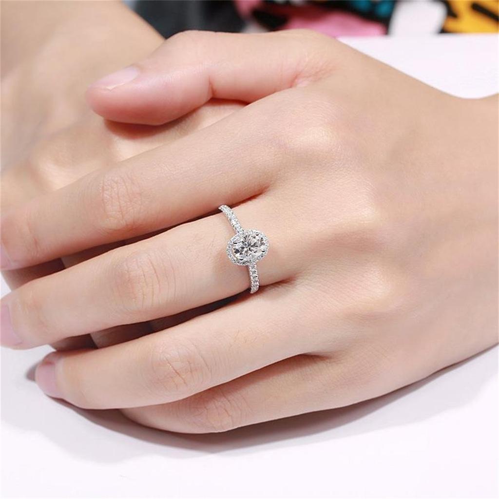 Fashion copper Color Rhinestone Crystal Rings For Women Full Crystal Zircon Statement Rings Wedding Engagement Jewelry Gifts