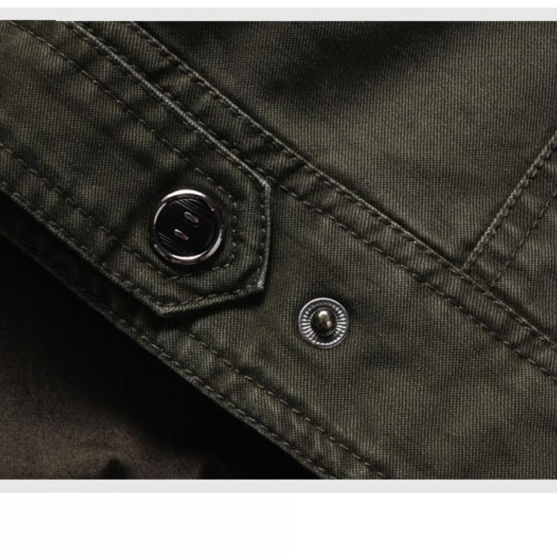 Outdoor Spring and Autumn Jacket Men's Military Style Pure Cotton Coat Men's Clothing