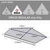Tenmaku Design Circus Ground Sheet Half Bathtub Type Ground Sheet Easy Installation Insect Proof Waterproof (Optional Item)