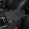 PU Leather Car Armrest Cushion Center Console Box Pad Arm Rest Cushion Waterproof Automotive Interior Universal Accessories