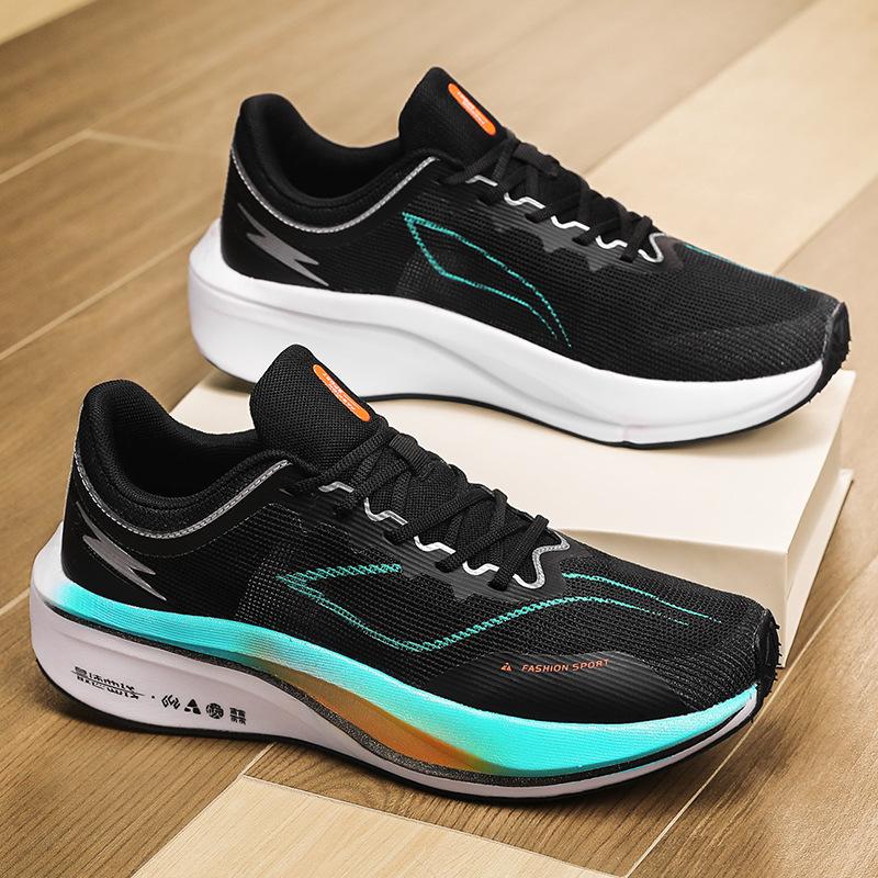 Autumn middle school students running shoes small size sports shoes men shock absorption breathable professional ultra-light running shoes sports clas