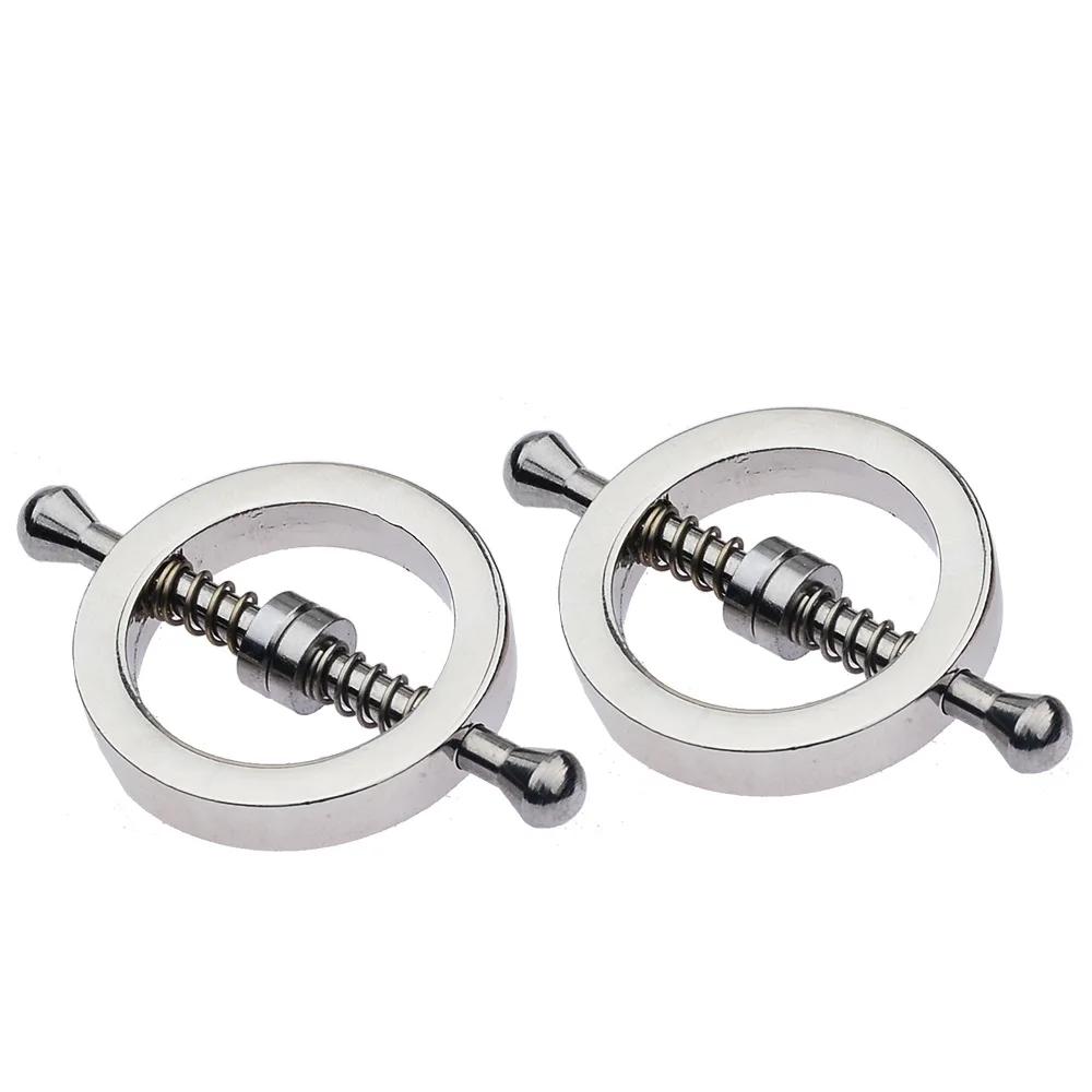 Stainless Steel Adjustable Nipple Clips Erotic Goods Nipple Stimulation Breast Bondage Restraint Bdsm Sex Toy for Woman