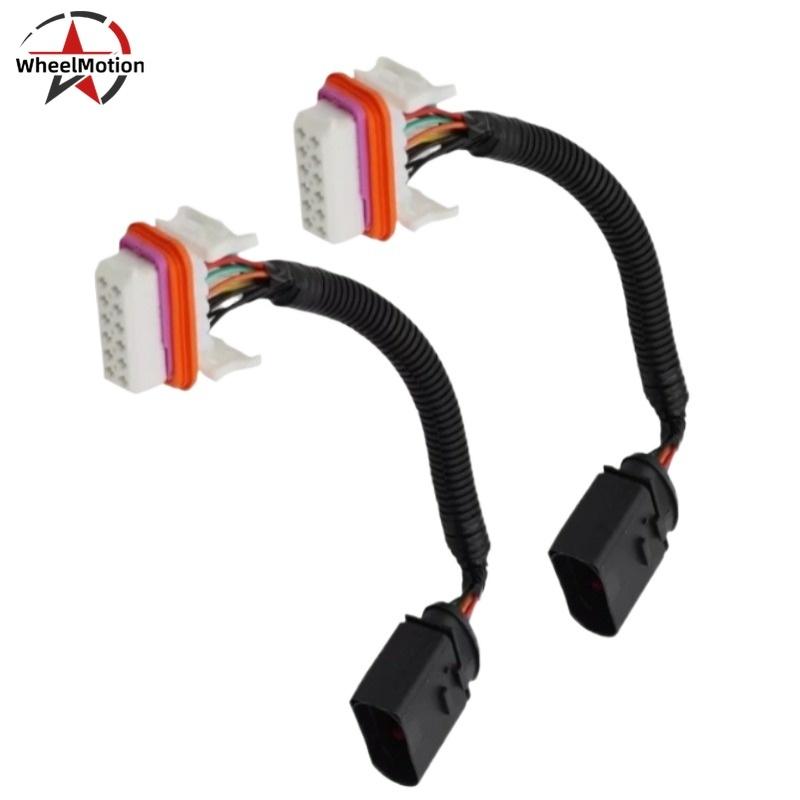 2PCS OEM 7L6971071A Ways Headlight Wiring Harness Adapter For 2004-2007 Volkswagen Touareg Porsche Cayenne 2003 2004 2005 2006