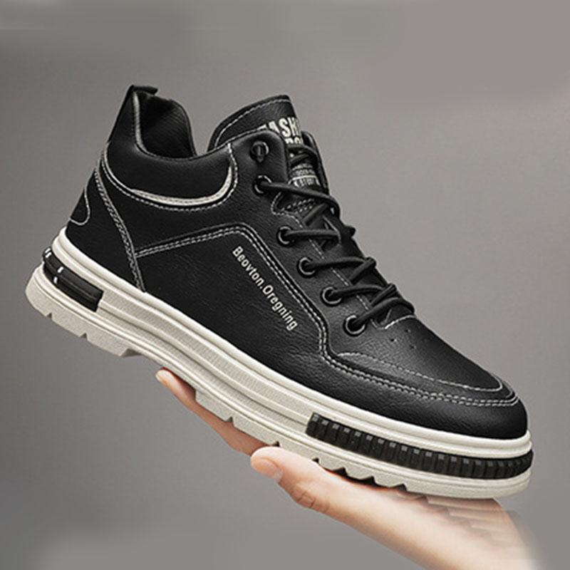 Fashion Men's Casual Shoes 2025 Spring Autumn New High Top Board Sneakers Comfortable Thick Bottom Lace Up Outdoor Sports Boots Shoes