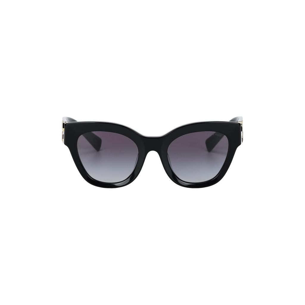 Miu Miu Irregular Shape Sunglasses Women sunglasses Black SMU01Y_E1AB_F05D1_C_A051