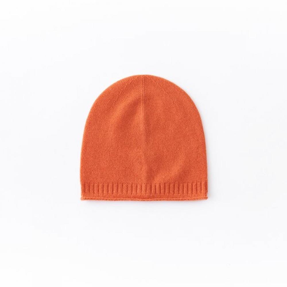 Dal Cashmere Slouchy Knit Beanie 30 Orange Single option