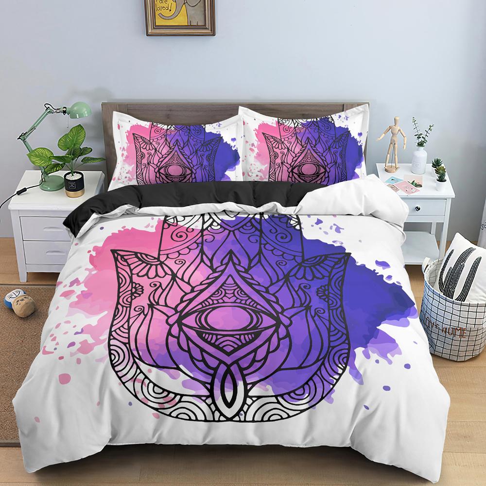 Divination Hand Duvet Cover Set Psychedelic Comforter Cover Bedding Set Quilt Cover Queen King Full Size For Adults Teens Kids