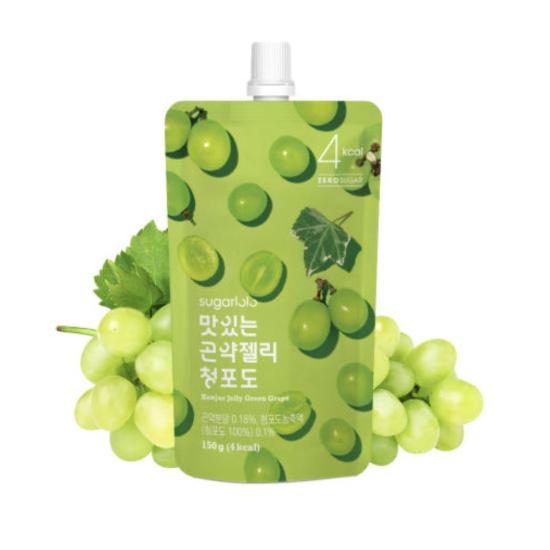 [INTAKE] Sugaro Konjac Jelly 150g/ Standing Pouch/Strawberry Kiwi/Green Grape/Peach Plum