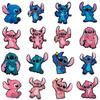 Stitch Stickers Lilo and Stitch Lilo & Stitch Stickers Jibbitz 3D 16 Pcs Accessories