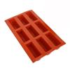 9 Cells DIY Fondant Mousse Cake Silicone Moulds Candy Chocolate Gumpaste Moulds Semi-Cylindrical Strip Shaped Cake Trays