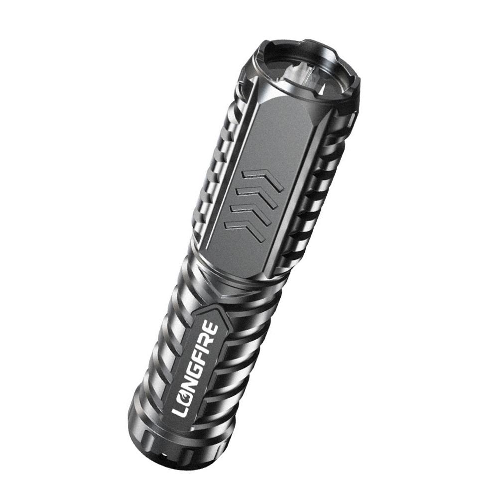 Mini Portable Flashlight USB Rechargeable Small Household Torch Outdoor Camping Hiking Emergency Lighting Light