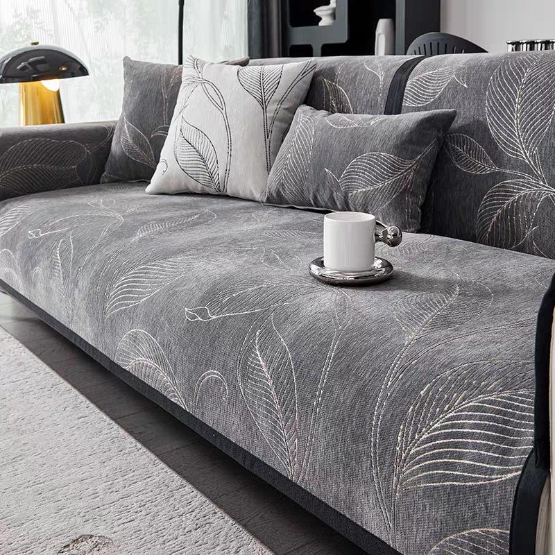 Sofa Cushion Light Luxury Chenille Four-season Universal Seat Cushion High-end Simple Non-slip Sofa Towel