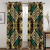 3D Print Cheap Modern Classic Luxury Brand 2Pieces Darkening Shading Window Curtain for Living Room Bedroom Home Decor Hook