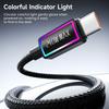 TOOCKI TX109C4 1m PD 240W USB-C to USB-C Ring Light Data Cable 480Mbps Fast Data Transfer Cable with E-Marker Chip for Laptop Phone