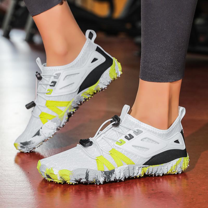 

Men s Summer Water Wading Hiking Shoes 2025 Outdoor Women s Sports Shoes Breathable Fast Drying Anti Slip Hiking Beach Barefoot 46 белый